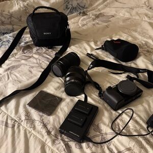 Sony Black Digital Camera Set with Accessories